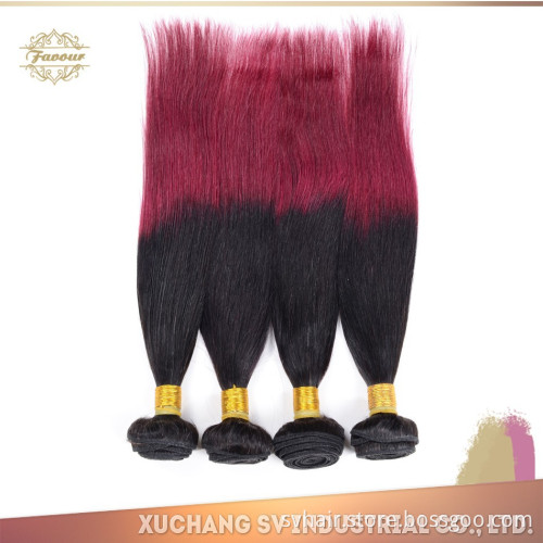 2015 factory cheap price human hair bundles wholesale brazilian hair 2 tone ombre hair weaves